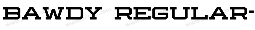 Bawdy Regular字体转换